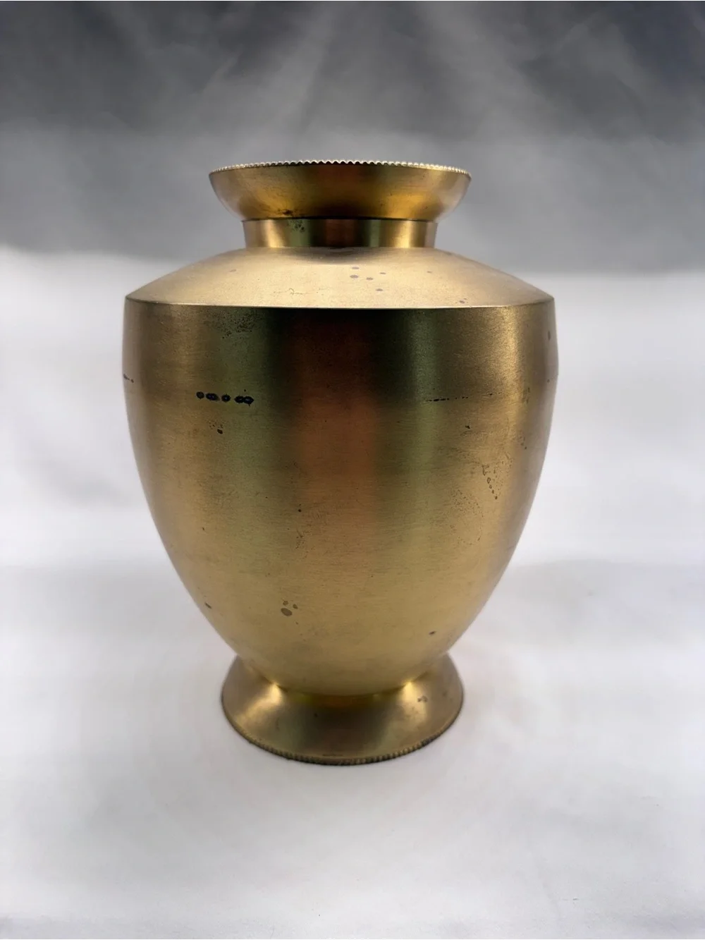 Brass-Tone Decorative Vase - Gold Finish